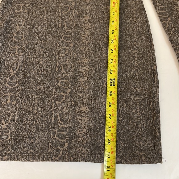 Zara Snake Print Long Sleeve Body Con Dress - Picture 10 of 10